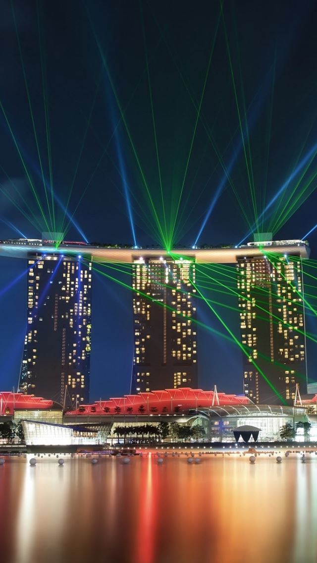 640x1136 Singapore Gardens By the Bay Lights - singapore iPhone Wallpaper