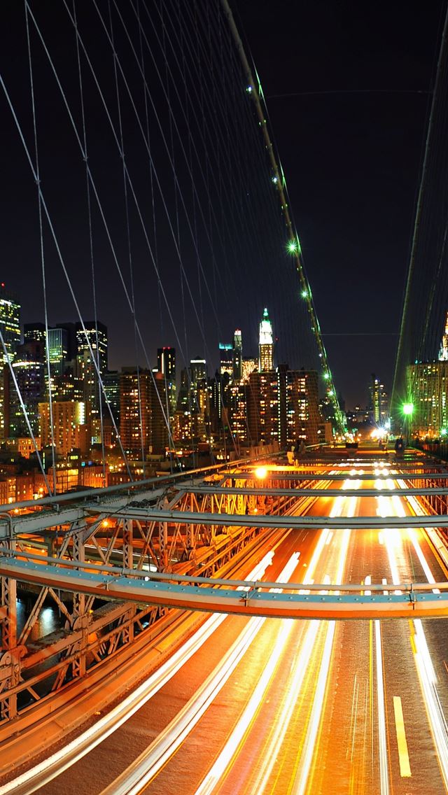 640x1136 New York Rush - city iPhone Wallpaper