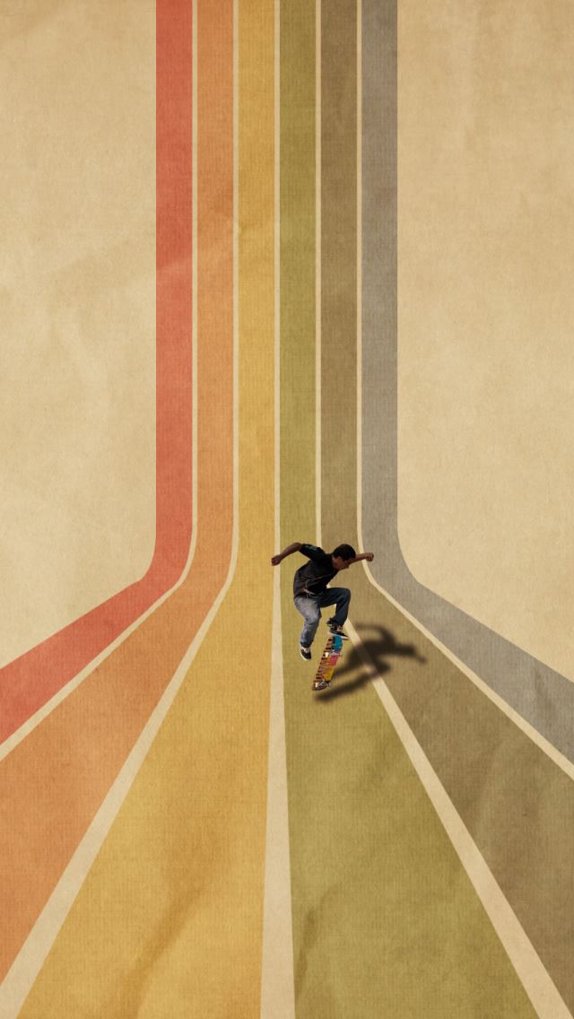 640x1136 Skateboarder -  iPhone Wallpaper