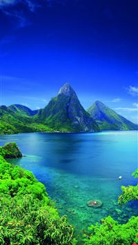 The Piton volcanoes Saint Lucia Caribbean been to ... wallpaper