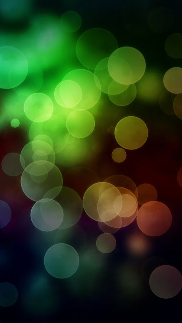 640x1136 Cool colors bokeh - aperture iPhone Wallpaper