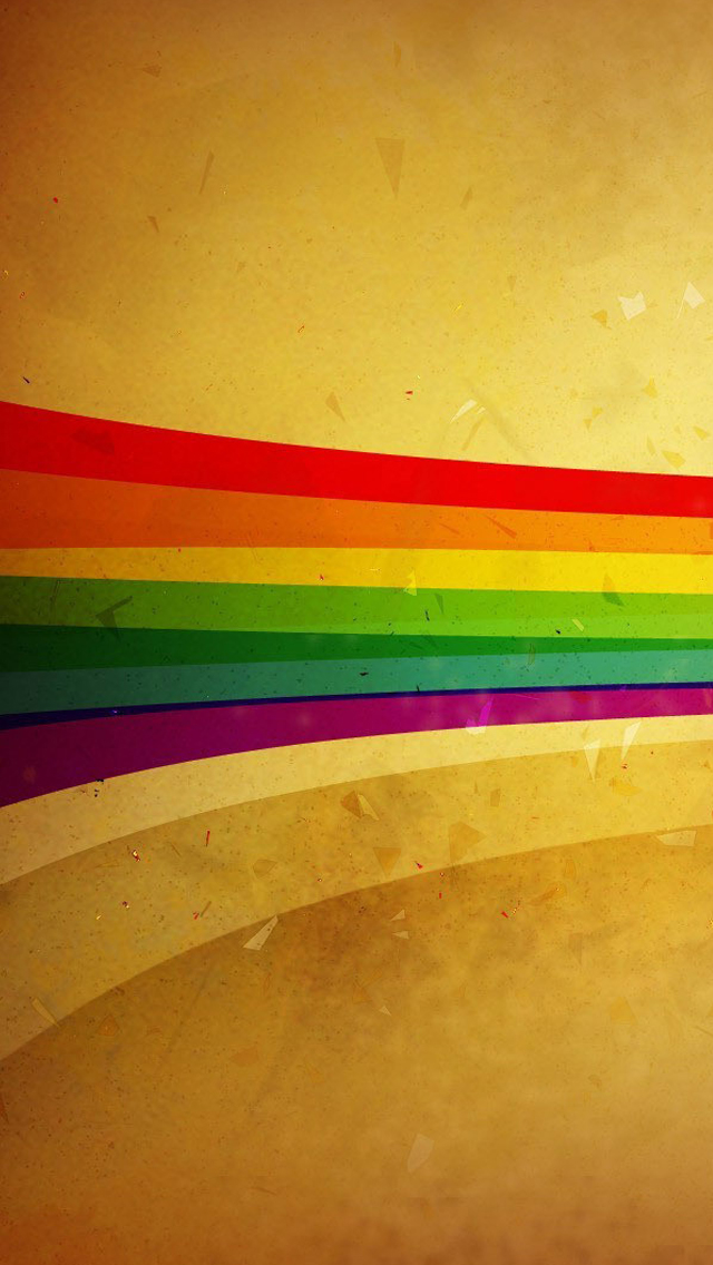Grunge Rainbow strip iPhone wallpaper 