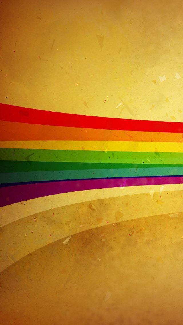 640x1136 Grunge Rainbow strip - stains iPhone Wallpaper