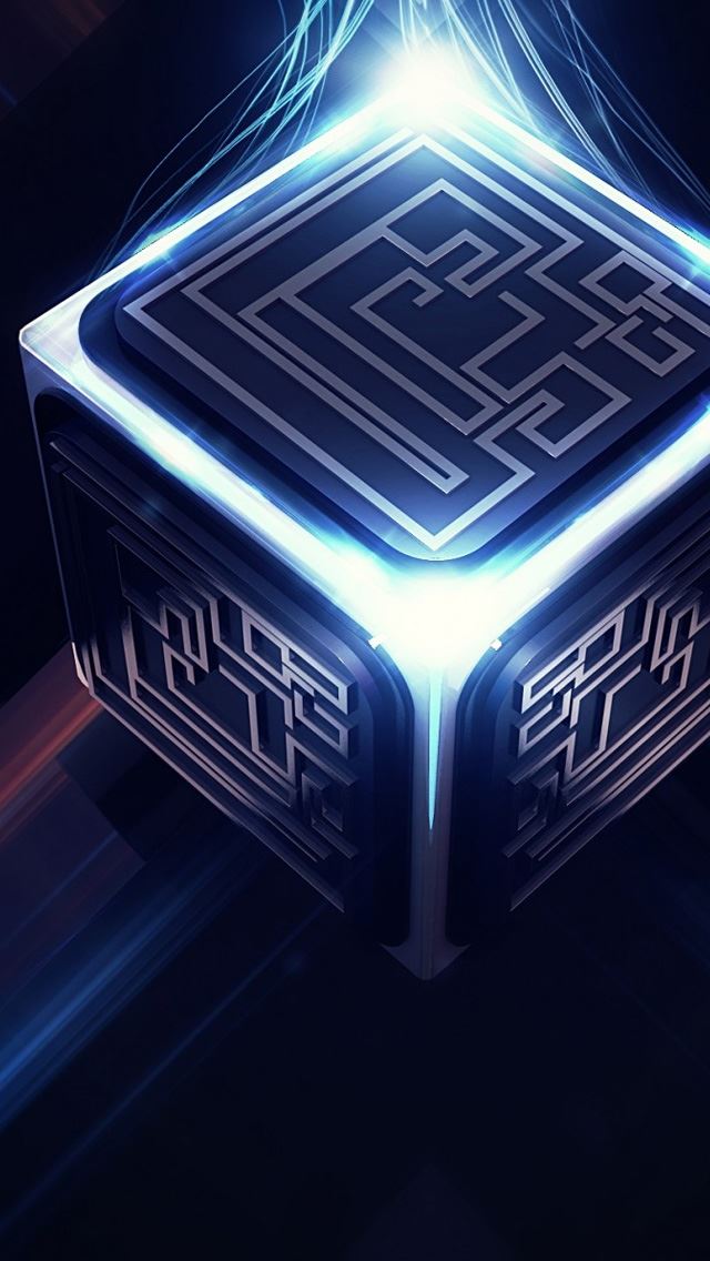640x1136 3D Cube Maze - cube iPhone Wallpaper