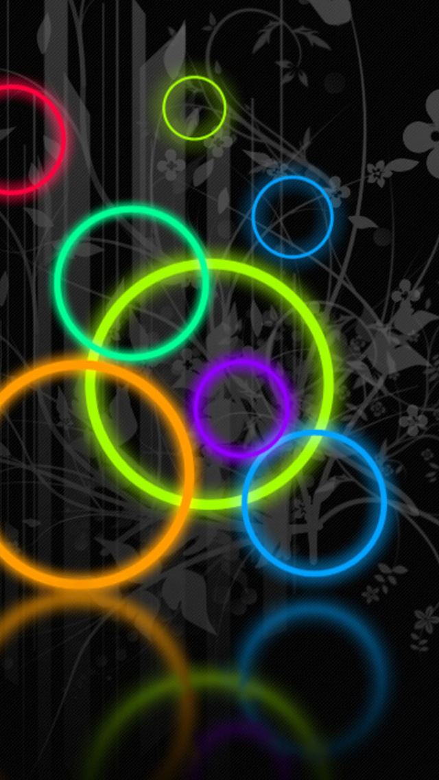 640x1136 Colored circles - pattern iPhone Wallpaper