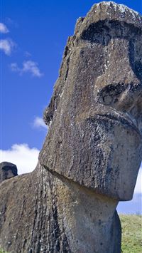 Evanescent Light Easter Island Tongariki wallpaper