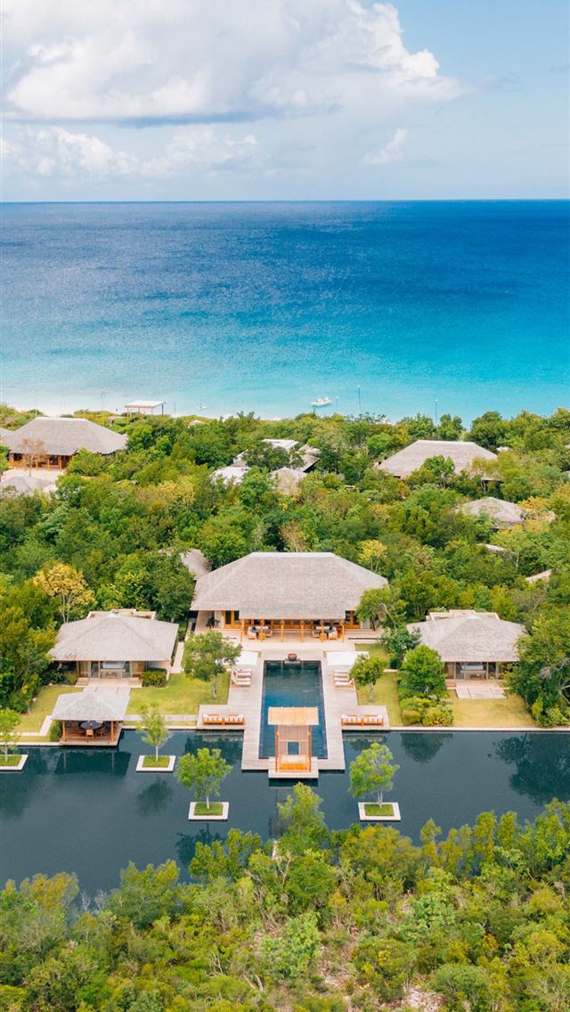 640x1136 Villa aerial view Amanyara Providenciales en 2020 - turks and caicos islands iPhone Wallpaper