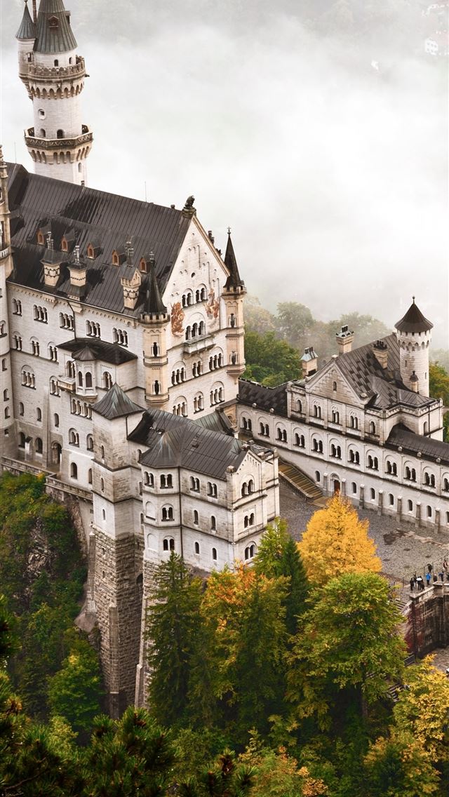 640x1136 Neuschwanstein castle Back Net - germany iPhone Wallpaper