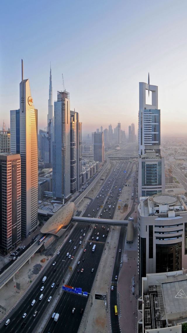 640x1136 Downtown Dubai Widescreen - tower iPhone Wallpaper