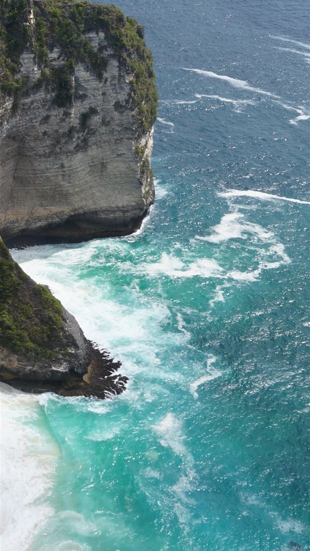 640x1136 bali coast sea aerial view nature - indonesia iPhone Wallpaper
