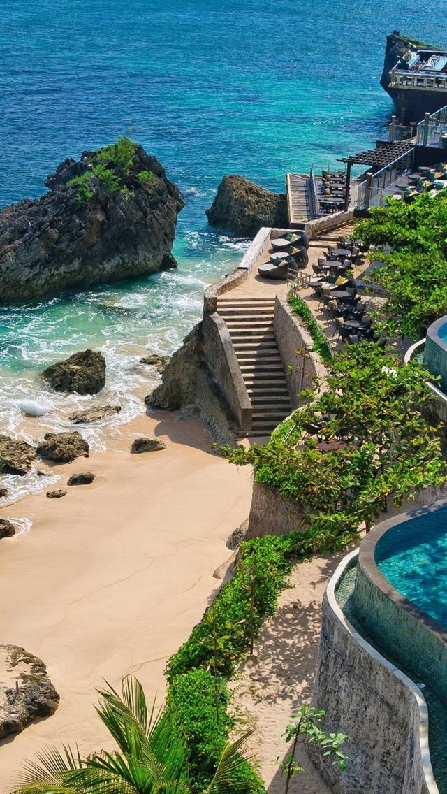 640x1136 Indonesia Bali Pool Holiday Rocks - indonesia iPhone Wallpaper
