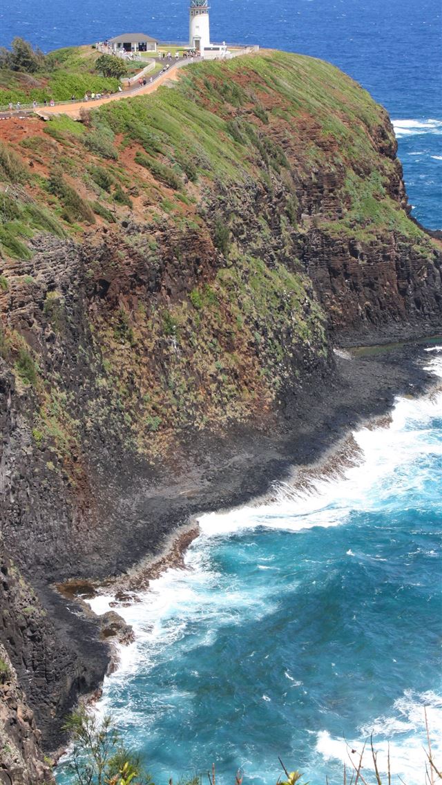 640x1136 Sunset Kauai Hawaii Beach Ocean sunset sea free im... - hawaii iPhone Wallpaper