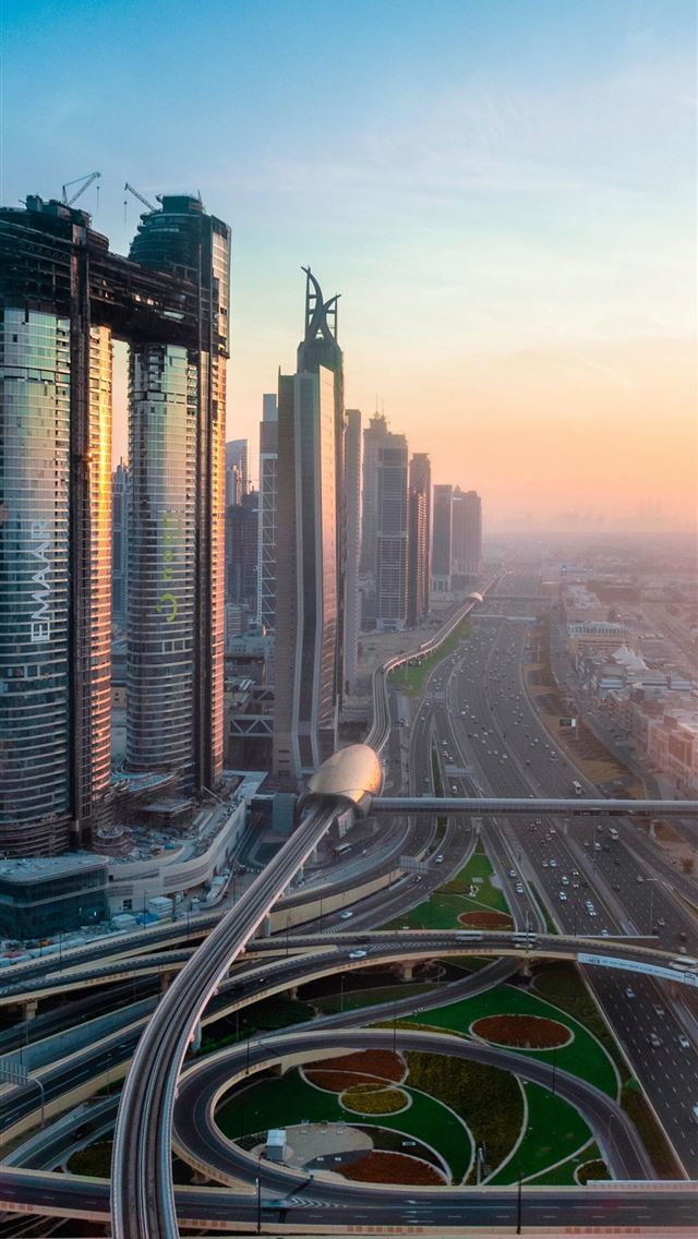 640x1136 Dubai high towers buildings city - dubai iPhone Wallpaper