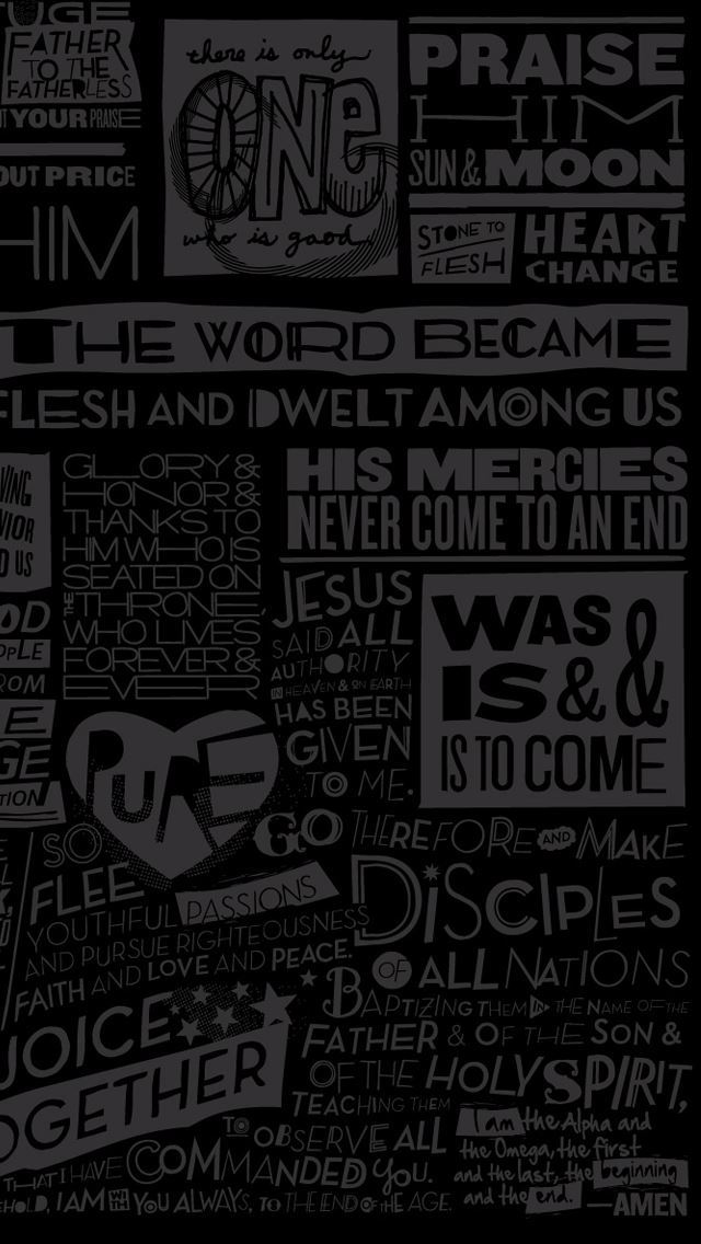 1284x2778 Scripture - gray iPhone Wallpaper