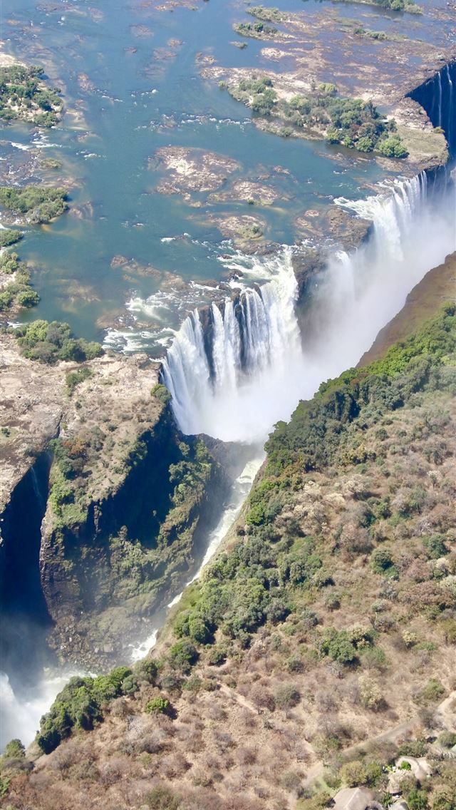 640x1136 Victoria Falls - 100 most beautiful places to visit iPhone Wallpaper