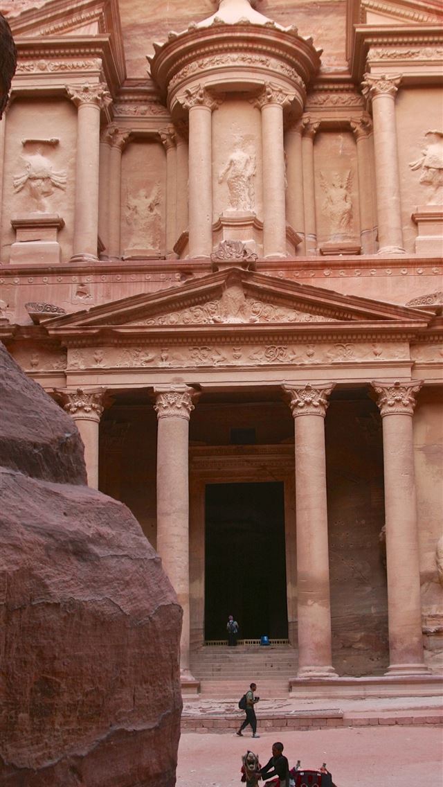 640x1136 the great facade petra jordan and background - petra iPhone Wallpaper