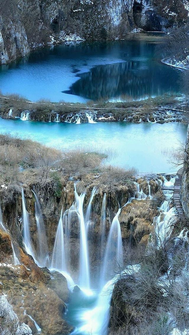 640x1136 Plitvice Lakes National Park kışın dünyanın e... - plitvice lakes national park iPhone Wallpaper