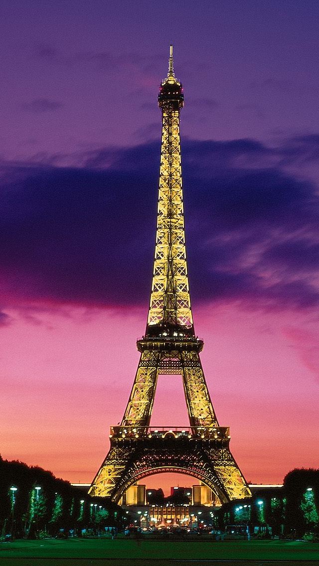 640x1136 Eiffel Tower At Night Paris France - france iPhone Wallpaper