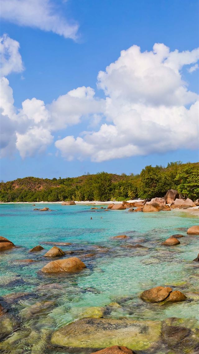 640x1136 Anse Lazio Praslin Island Seychelles Best beaches ... - 100 most beautiful places to visit iPhone Wallpaper