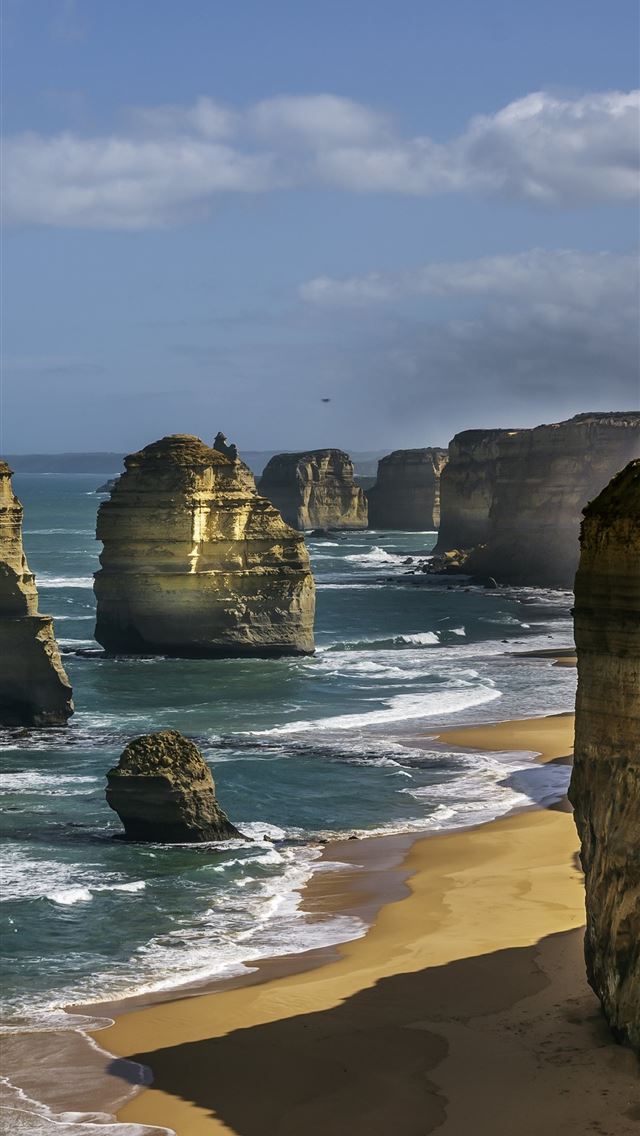 640x1136 great cliffs the twelve apostles - australia iPhone Wallpaper