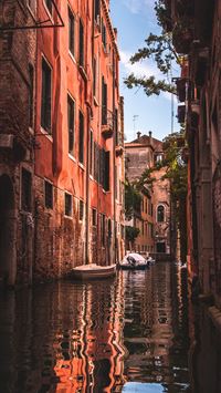 city buildings water canal venice wallpaper