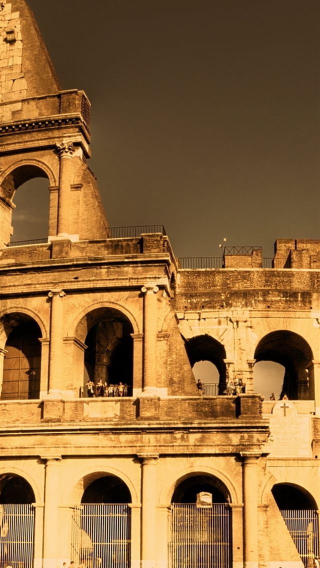 640x1136 Colosseum of Rome - italy iPhone Wallpaper