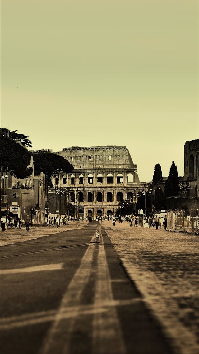 640x1136 Colosseum of Rome - italy iPhone Wallpaper