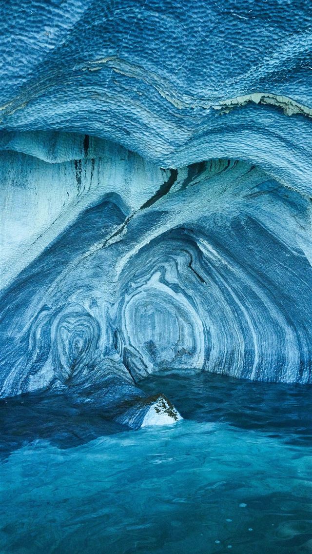640x1136 Marble Caves - patagonia iPhone Wallpaper