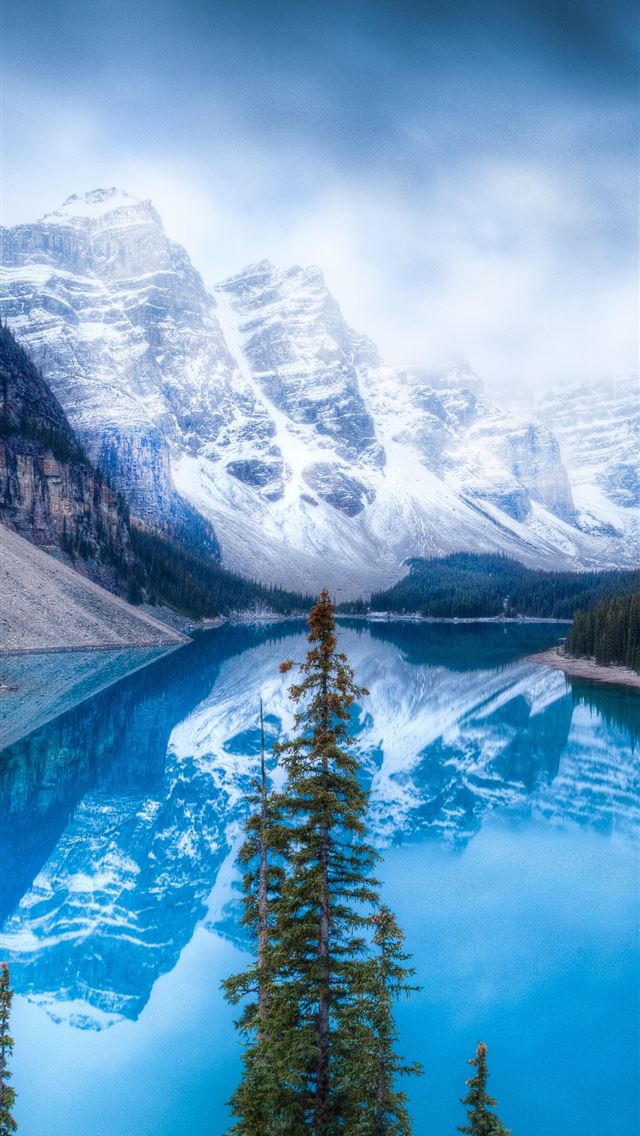Earth Moraine Lake ID 734206 Mobile Abyss iPhone wallpaper 