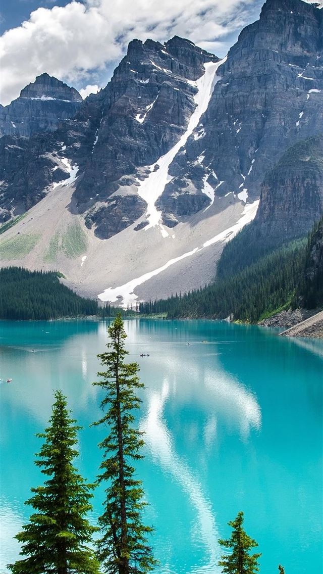 640x1136 Moraine Lake National Park Sony Xperia X XZ Z5 Pre... - moraine lake iPhone Wallpaper
