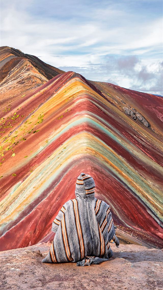 640x1136 Rainbow Mountains - china iPhone Wallpaper