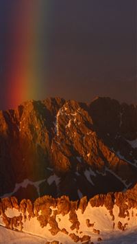 Rainbow Mountains wallpaper
