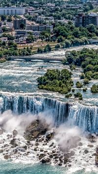 Usa Niagara Falls Top View Nature wallpaper