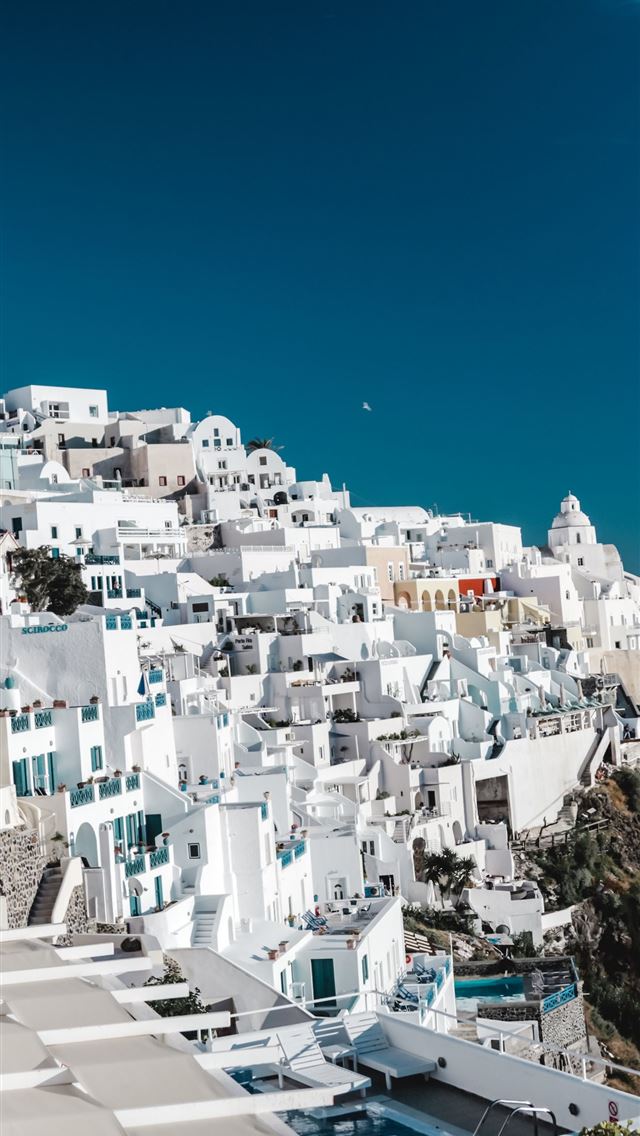 Santorini Greece View Travel Blog iPhone Wallpapers Free Download