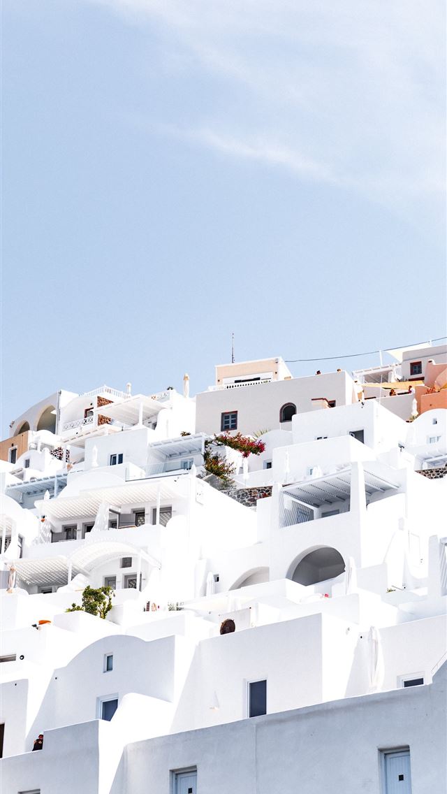 640x1136 lost in santorini 4k and background - santorini iPhone Wallpaper