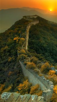 Great Wall of China travel tourism sunset Travel wallpaper