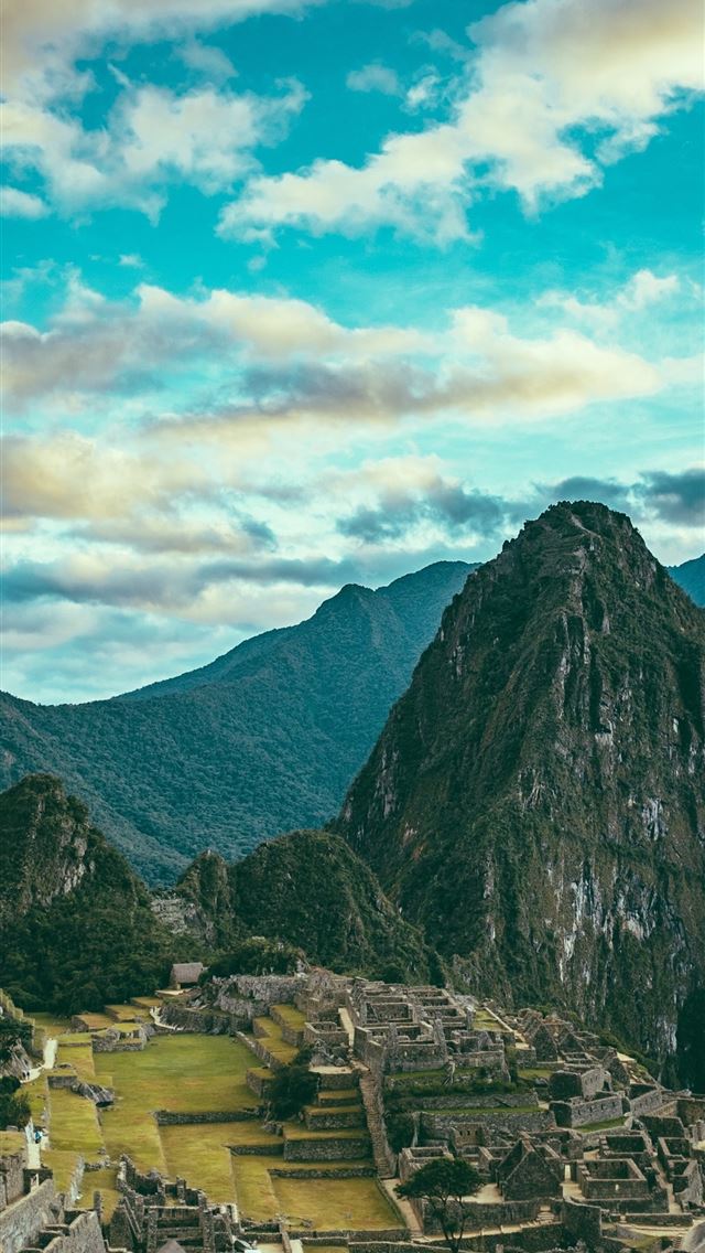 640x1136 machu picchu cloud mountain and grass hd and backg... - 100 most beautiful places to visit iPhone Wallpaper