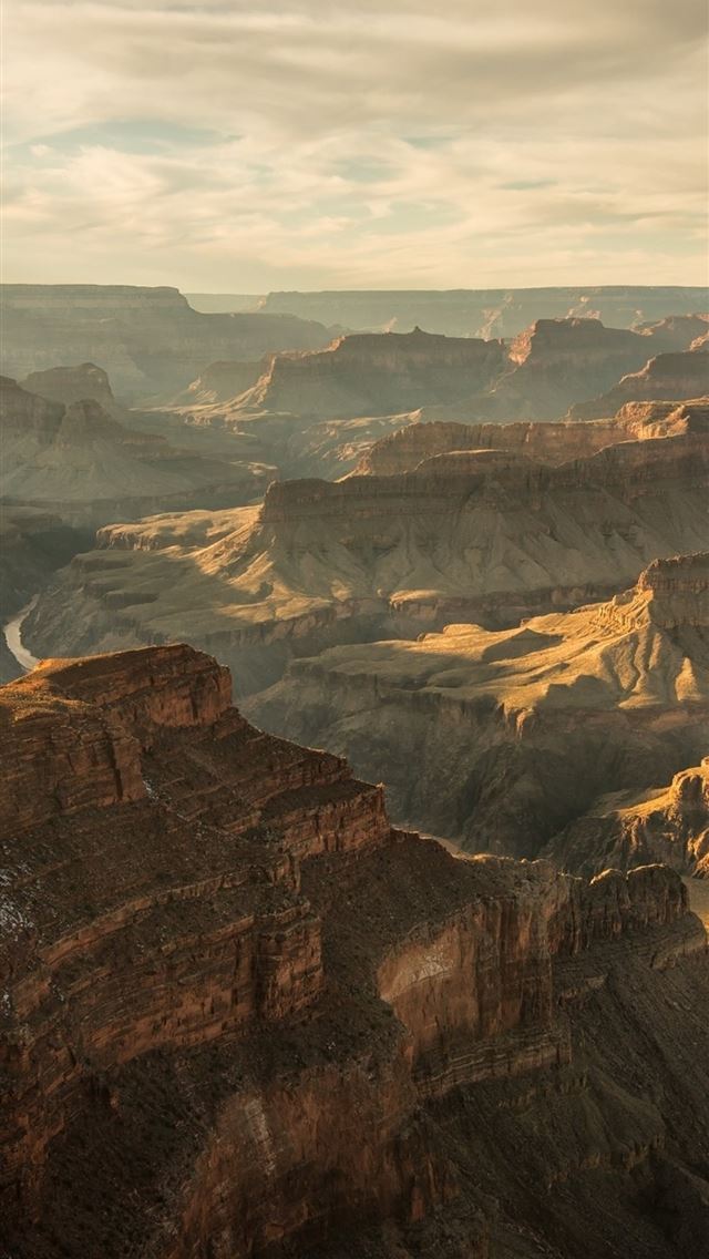 640x1136 Grand Canyon Bird View Clouds Sky - grand canyon iPhone Wallpaper
