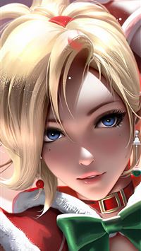 mercy overwatch christmas wallpaper