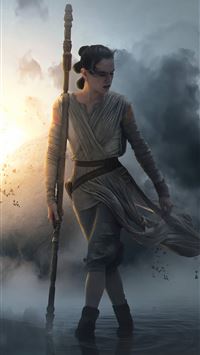 rey star wars the rise of skywalker 4k wallpaper