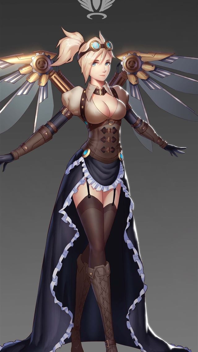 640x1136 mercy overwatch fan artwork 5k - overwatch iPhone Wallpaper