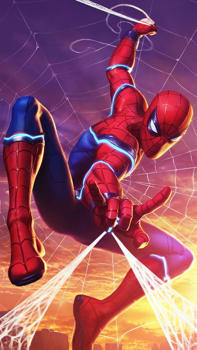 spider man marvel contest of champions iPhone wallpaper 