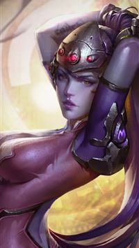 widowmaker overwatch fantasy art 4k wallpaper