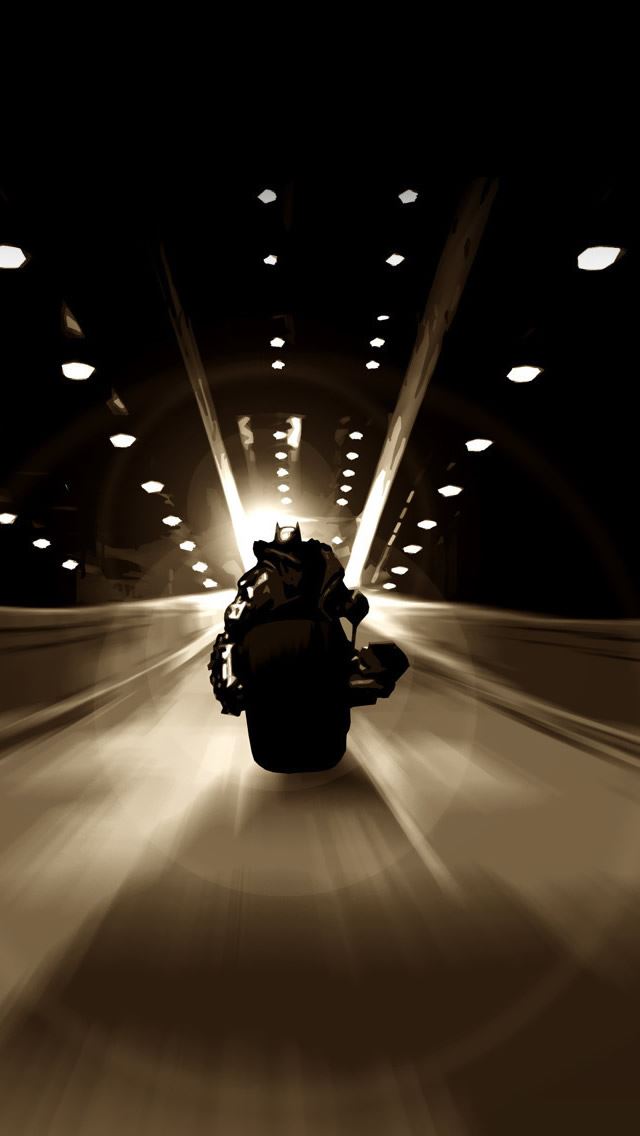640x1136 Batman - motorcycle iPhone Wallpaper
