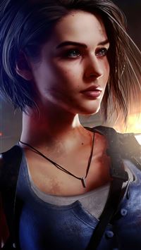 jill valentine resident evil 3 closeup 4k wallpaper