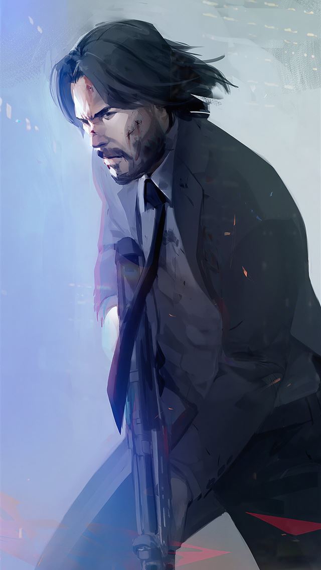 640x1136 john wick 4k 2019 art - artstation iPhone Wallpaper