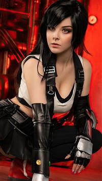 tifa lockhart cosplay 4k wallpaper