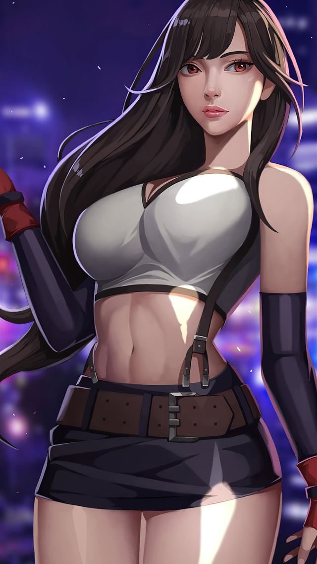 640x1136 do not mess with tifa 4k - digital art iPhone Wallpaper