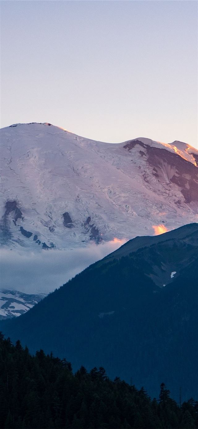1125x2436 glacier sunset mountains - mountains iPhone X Wallpaper