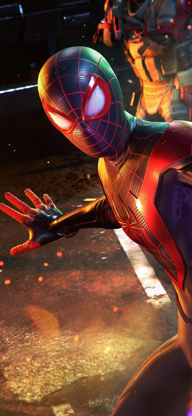 1125x2436 marvels spider man miles morales 2020 new -  iPhone X Wallpaper